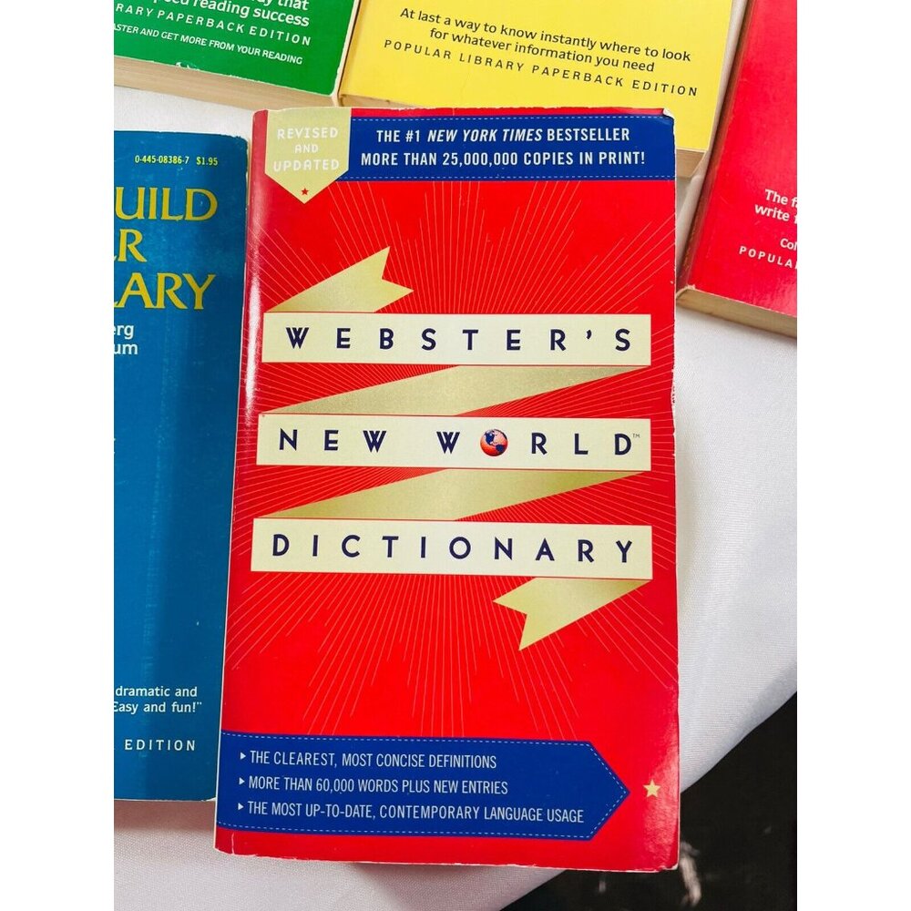 Webster’s Popular Library Desk Top Reference Vintage 5 Book Set - Picture 10 of 12